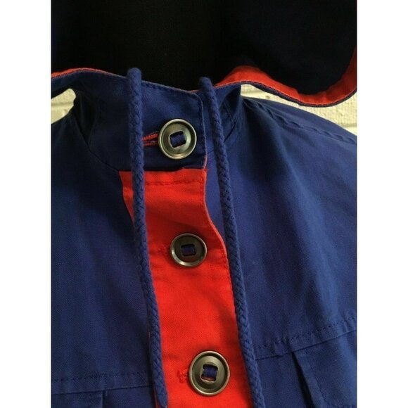 J.CREW Canvas Army Jacket Womens Size XXS 2XS Hooded Cotton Utility Colorful - Picture 4 of 12